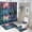 Ship-8, variant on Fantasy Ship Print Shower Curtain Set 4-Set Magical Night Scene Moonlight Bathroom Decor Set U-Mat ,Toilet Cover Mat ,Includes Floor Mat ,Shower Curtain with 12 Hooks,72inx72in