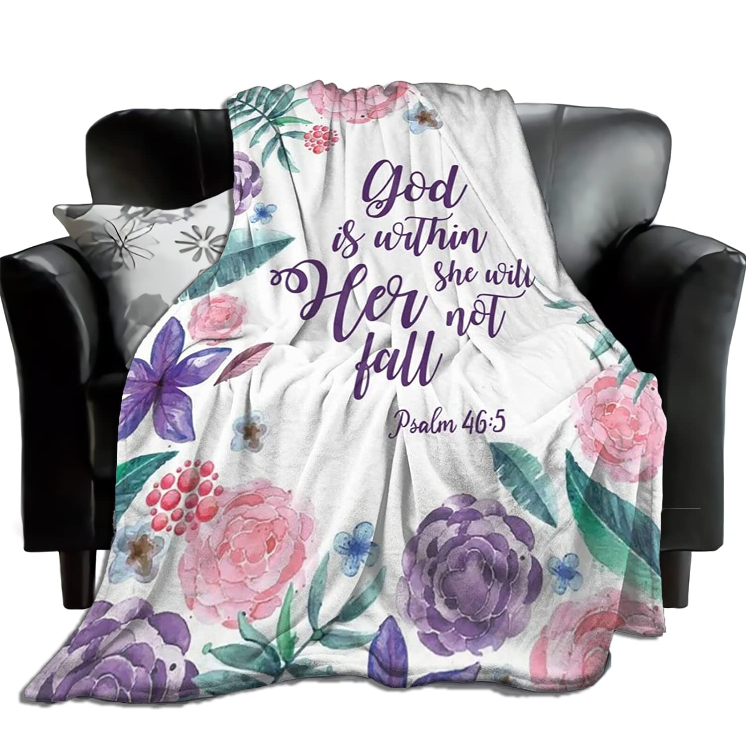 Christian Throw Blanket Religious Gifts Inspirational Fluffy Soft