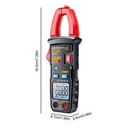 Smart Clamp Multimeter, 600A AC Current Clamp Meter with Auto-Ranging, NCV Function, LCD Display, Measures Voltage, Resistance, Capacitance, Ideal for Home, Auto, and Electrical Repairs