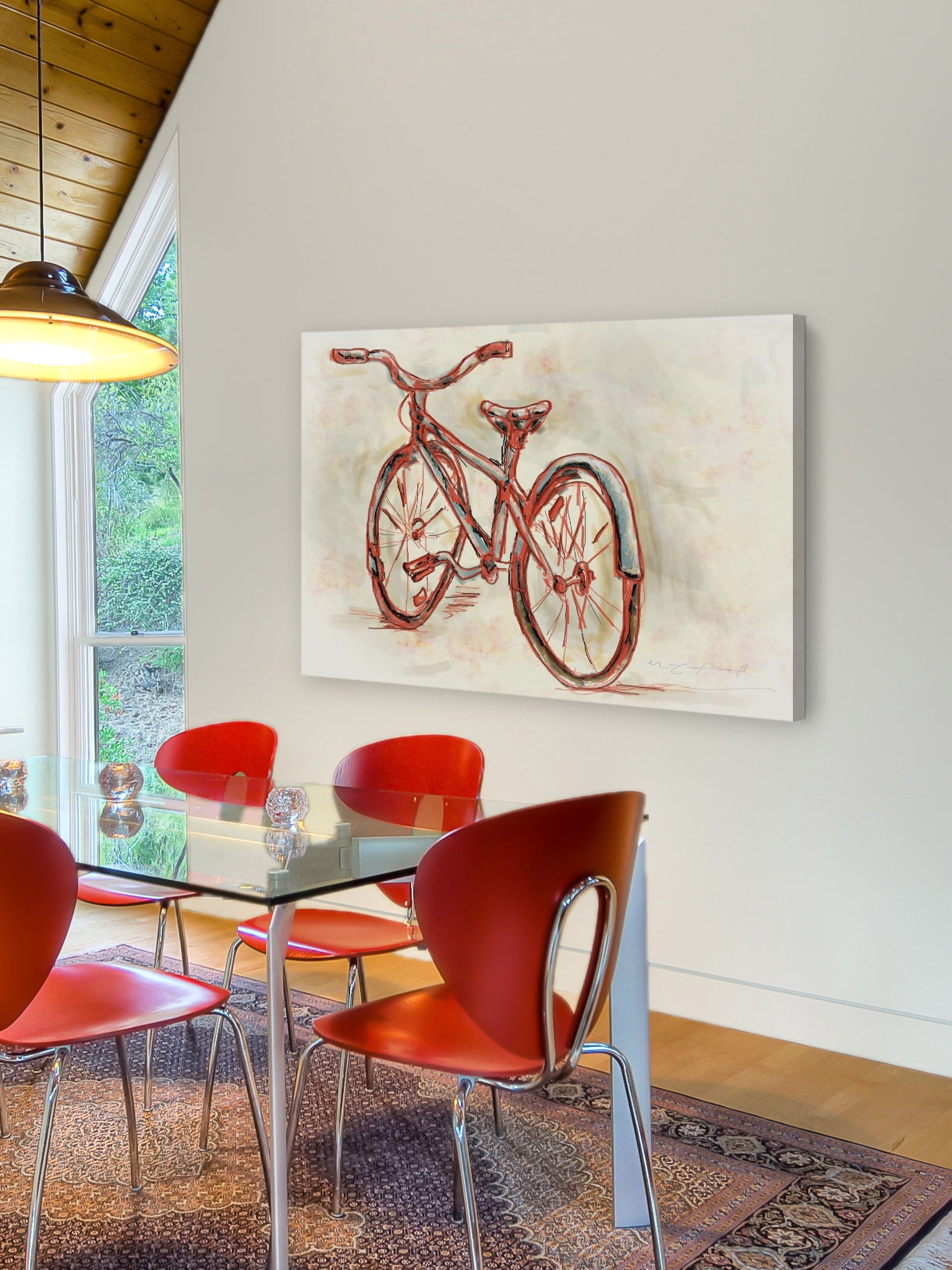 "Velo" Painting Print on Wrapped Canvas