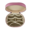 thumbnail image 3 of Neceser de maquillaje Lestikave, impermeable, piel sintética, color rosa, 3 of 6