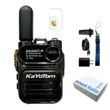 Kayotom Global walkie talkie,Two-way radio 4G POC Long Range Adult Fast Gmrs Professional Radio 1Pcs
