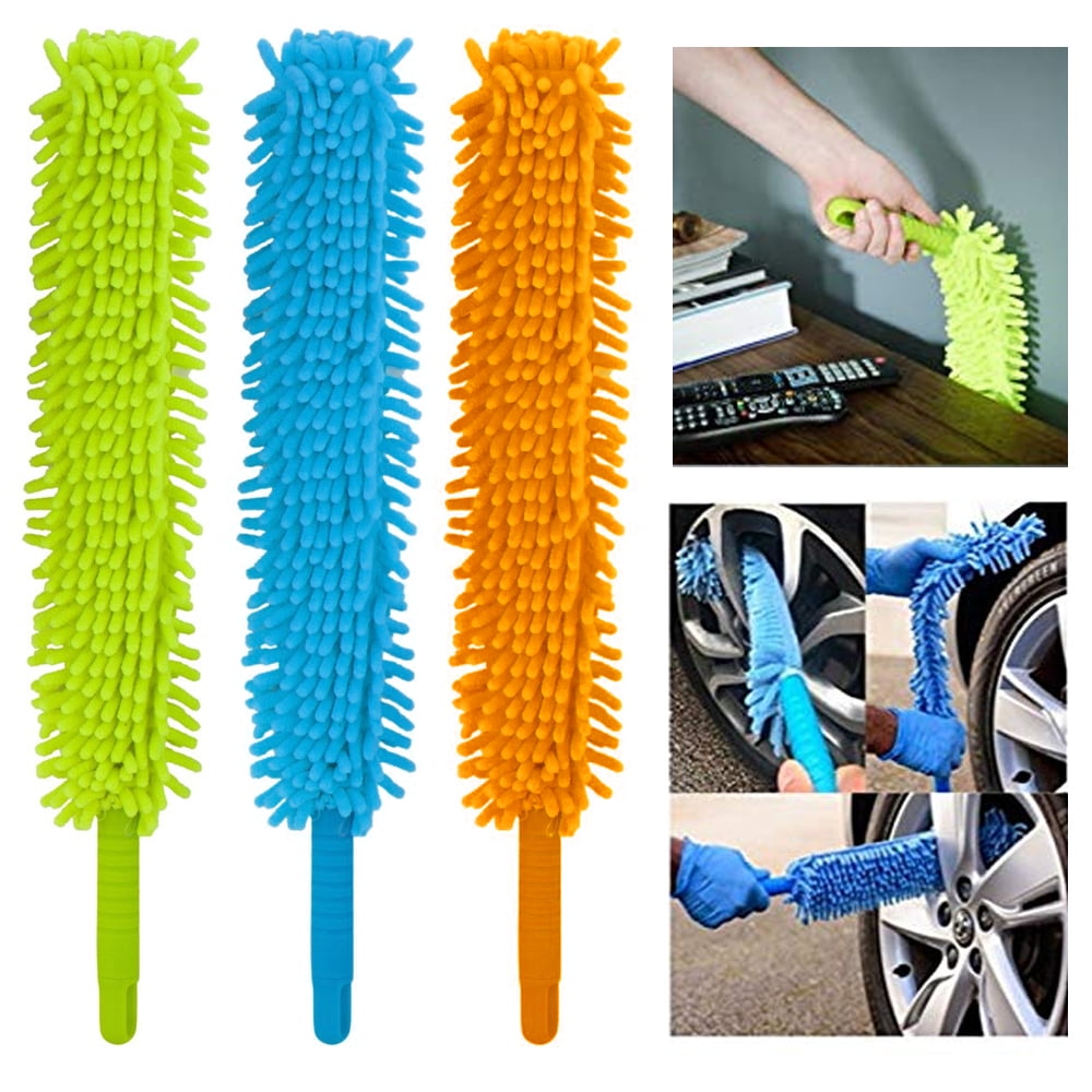 1 X Long Microfiber Duster Bendable Flexible Cleaning Brush Dust