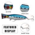thumbnail image 2 of Toystoory Cebo de señuelo para pesca al aire libre, cebo de hundimiento con superficie reflectante, gancho de garra, aparejos de pesca tipo 5 Pescar No.04, 2 of 6