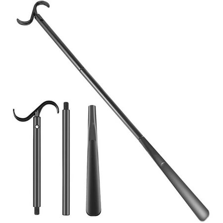 

RXMEKW Long Handled Shoe Horn Dressing Aid Rod Stick with Shoe Horn with Sock Removal Tool Extend