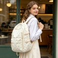 thumbnail image 5 of Lightweight Campus Style Backpack with Floral Print Large Capacity Shoulder Design 2026 Back to School Backpack for Daily(Yellow), 5 of 5