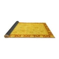 thumbnail image 2 of Ahgly Company Indoor Square Abstract Yellow Modern Area Rugs, 4' Square, 2 of 4