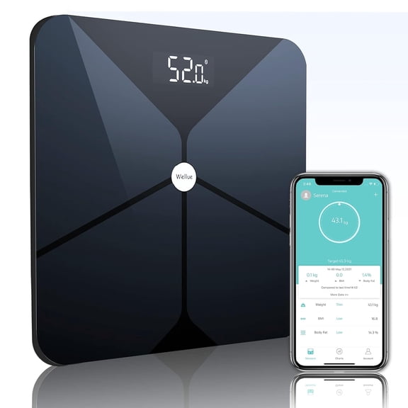 Scales for Body Weight and Fat,    Weight Scale, Digital Bathroom Scale with Body Fat and Water Weight, High Accurate Bluetooth BMI Smart Scale, 13 Body Composition Analyzer with Fitness App