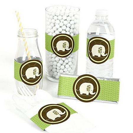 Elephant Wrap - Elephant - DIY Party Wrapper Favors - Set of 15