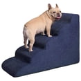 thumbnail image 2 of High Dog Stairs For High Beds 5-Step Dog Steps For Small Dogs And Cats Curved Pet Stairs For High Bed Climbing Non-Slip Balanced Pet Step Indoor Stairs For Small Pets Older Dogs, 2 of 6