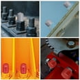 thumbnail image 6 of Uxcell 5Pcs Rubber End Caps 45mm(1.8 Inch) ID Vinyl Round Tube Bolt Cap Cover Screw Thread Protectors Yellow, 6 of 6