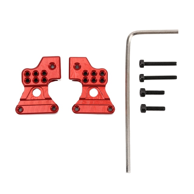 Torre de choque trasera de aleación de aluminio y Metal, 2 uds., para Axial SCX24 1/24 RC, piezas de actualización de coche, color rojo