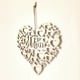 thumbnail image 4 of Moyic Paquete de 2 adornos colgantes en forma de corazón, regalos huecos para mamá de hijas, adornos de madera, accesorios para coche, decoraciones Decoración del hogar JM01287 Moyic HA011736-01, 4 of 6