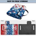 thumbnail image 5 of COEQINE Bag-Style Foldable Golf Cart Seat Cover, Compact Carry Design with Handle, Universal 51.2"x30.3" for Most 2-Seaters, Quilted Polyester, 4 Front Pockets, USA US American Flag Star, 5 of 8
