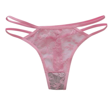 Tuinofas Sexy Underwear For Women Lace Seamless Thong Strappy Lingerie Panties See Through Panties Bridal Undies Tangas Para Mujer