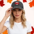 thumbnail image 2 of AJGRHE Unisex Style Baseball Cap With Patriotic Print Adjustable Hat For Outdoor Activities Black One Size, 2 of 4