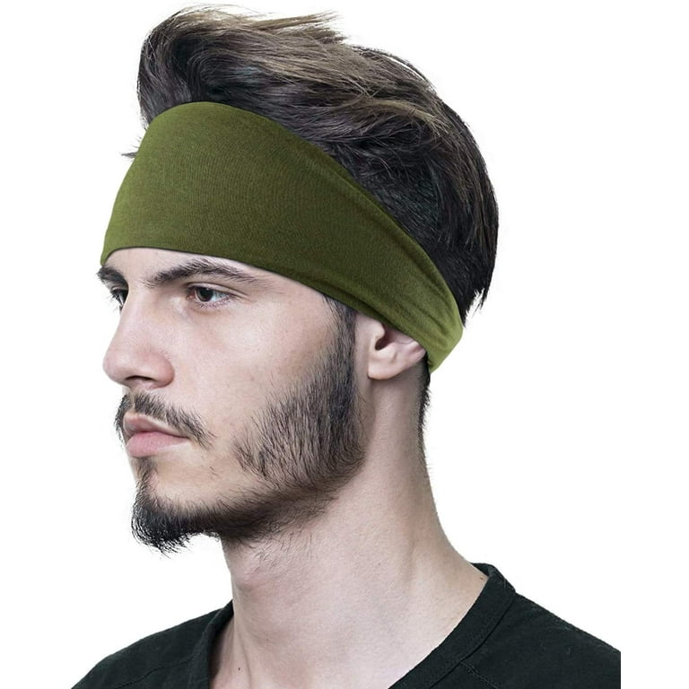 Athletic Mens Headband (4 Pack) - Lightweight Headbands For Men