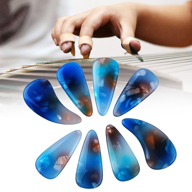 8Pcs Guzheng Finger Pics, Réutilisables Confortable Silicone Guzheng Ongles Couvre Accessoires Pics Pics & Pick Supports