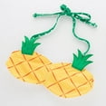 thumbnail image 6 of Toddler Cute Halter Swimsuits Girls Pineapple 2 Piece Bikini Set with Hat Ruffle Butt Swimming Suits Yellow, 4 Years, 6 of 7