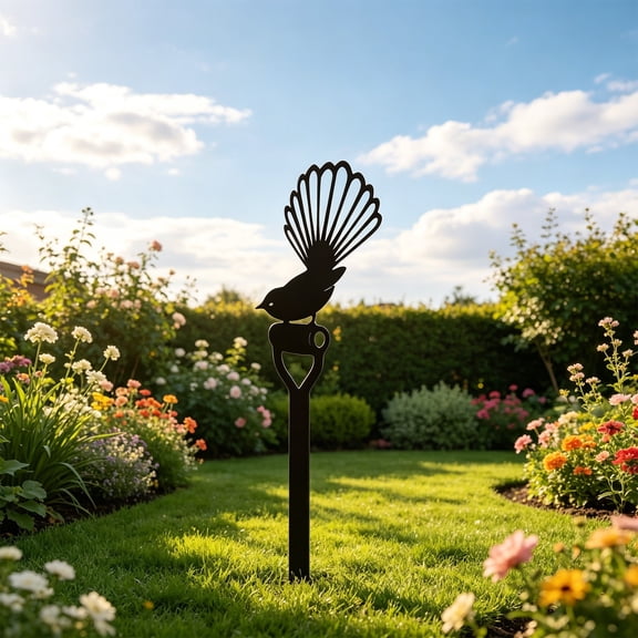 SPOORYYO Outdoor Metal Garden Stake Decor for Yard and Courtyard Decoration