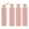 thumbnail image 1 of 4 botellas rellenables de viaje para champú y acondicionador, vacías, de plástico, con tapa abatible, reutilizables, para loción de 260 ml., 1 of 6