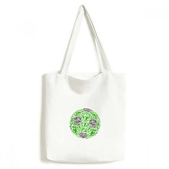 Football soccer Sports People Tote Canvas Bag Shopping Satchel Casual Handbag