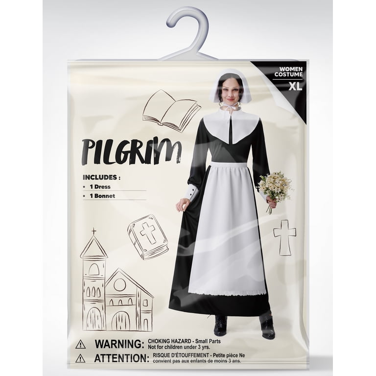 Joyfy Pioneer Costume Dress for Women Modest Prairie Colonial Dress Womens Pilgrim  Dress Costume for Halloween Party Dress up Cosplay - Walmart.com