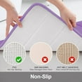 thumbnail image 4 of Memory Foam Bath Mat Rug, 24" x 16", Ultra Soft and Non-Slip Bathroom Rugs, Water Absorbent and Machine Washable Bath Rug for Bathroom, Shower, and Tub, Lavender, 4 of 6