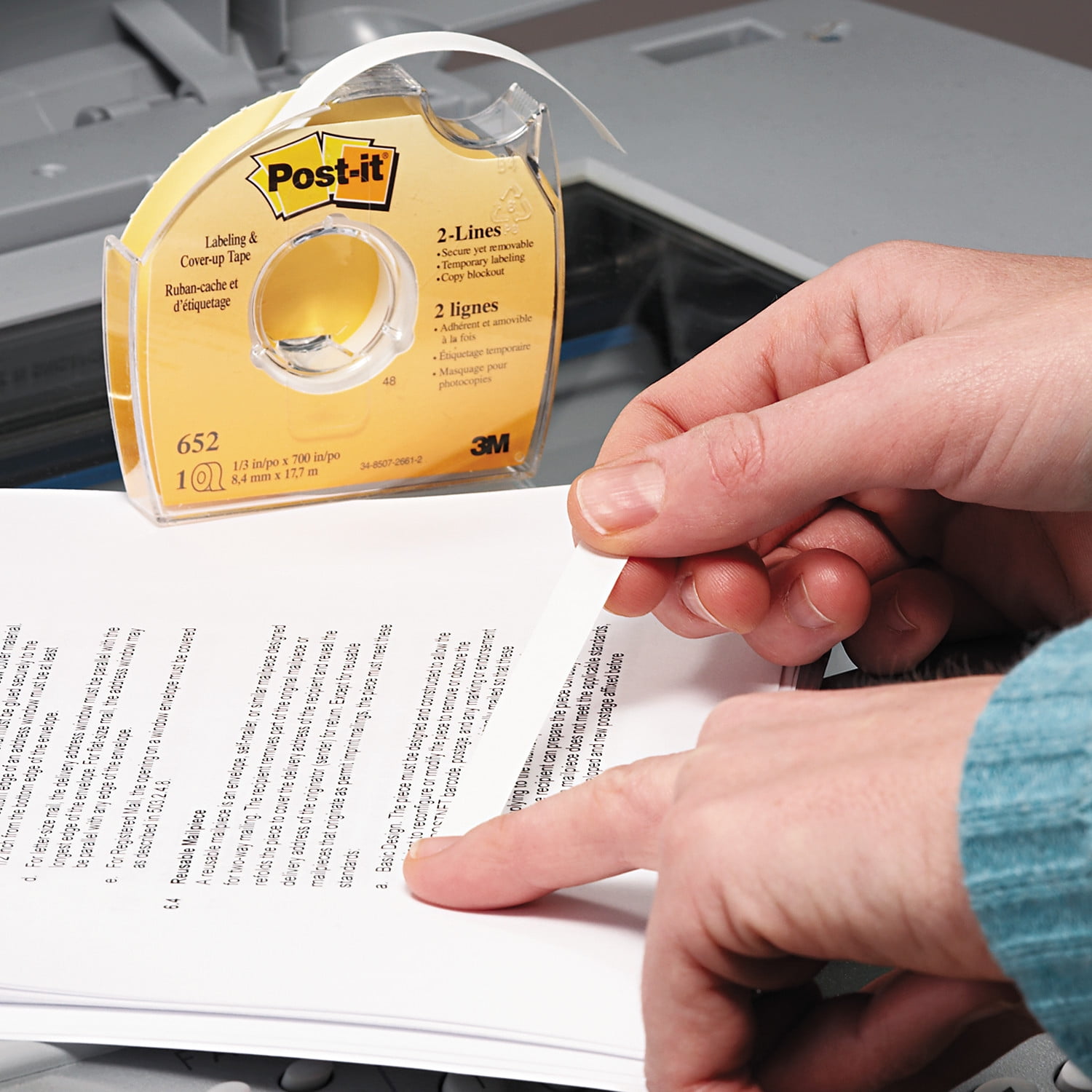 removable correction tape