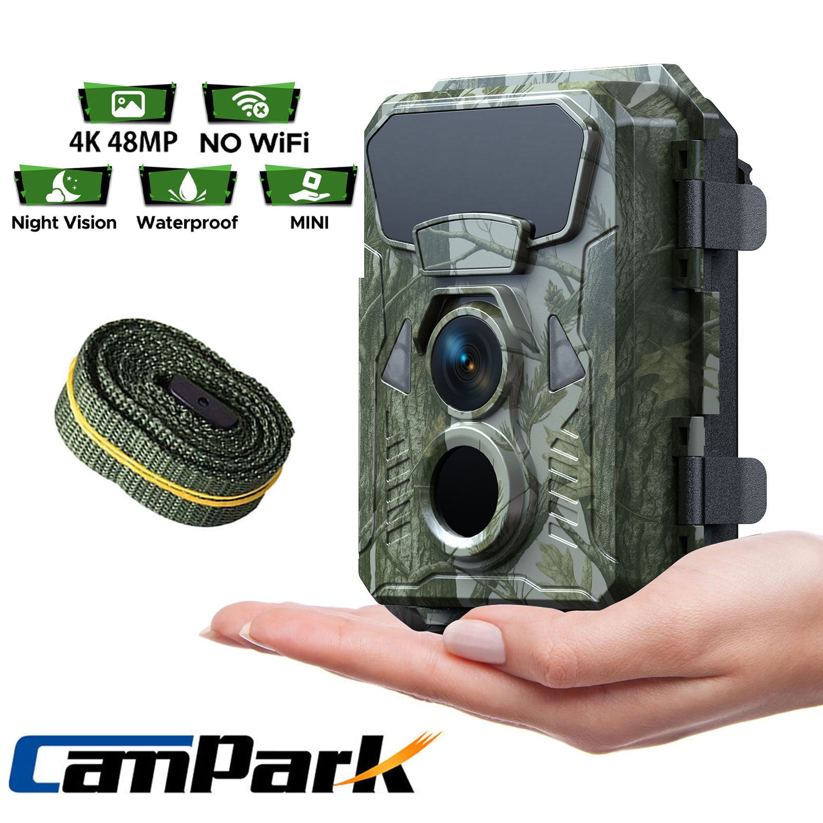 Free Shipping! KJK Ropeworks Trail Camera, WiFi Trail Cam 4K 64MP