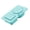Blue, variant on Two Compartment Silicone Food Storage Box with Secure Cover Space Saving Kitchen Tool Camping Food Carriers for Travel