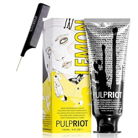 Lemon - Yellow - 4oz , PulpRiot Pulp Riot SEMI-PERMANENT Direct Dye ...