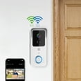 thumbnail image 1 of COFEST Smart Wireless Remote Video Doorbell, Intelligent Visual Doorbell, Support 2.4G/5G WIFI, 1080P HD, Human Detection, Night Vision, 2-Way Audio, Rechargeable Battery White, 1 of 8