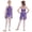Purple, variant on iiniim Kids Girls Halter Lace Printed Leotard Gymnastic Figure Ice Skating Ballet Dance Dress Size 6-16 Champagne 12