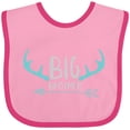 thumbnail image 3 of Inktastic Big Brother, Older Brother, Deer Antlers, Arrow Boys Baby Bib, 3 of 4