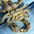 thumbnail image 5 of 14K Gold Plated over Solid 925 Sterling Silver Scorpion Alacran Iced CZ Hip Hop Pendant, 5 of 8