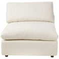 thumbnail image 2 of Modway Commix Down-Filled Overstuffed Upholstered Sectional Sofa Armless Chair in Beige, 2 of 4