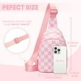thumbnail image 3 of Lomyolo Sling Bag Crossbody Bag Fanny Pack Women 2025 Cute Chest Bag- Valentines Day Birthday Christmas Gifts for 4 5 6 7 8 9 10 11 12 13 Year Old Teens Daughter - Pink, 3 of 6