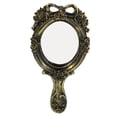 thumbnail image 1 of Espejo de maquillaje pequeño vintage para mujer, espejo de mano retro portátil, espejo de mano decorativo elegante para tocador, espejo compacto de viaje, 1 of 4