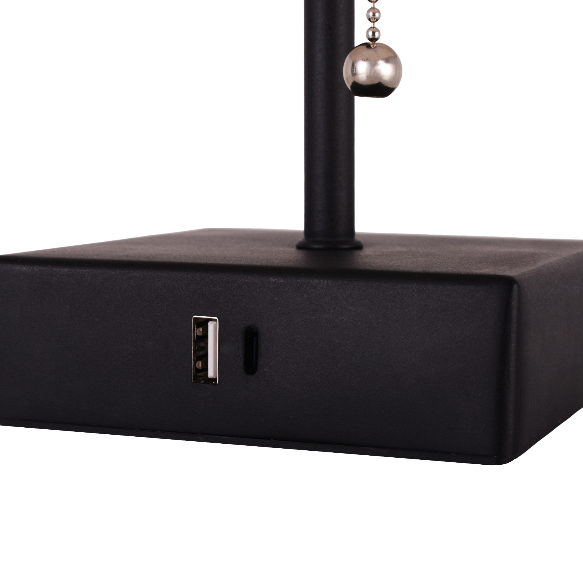 Mainstays Modern Table Lamp with USB Charging Ports photo 3