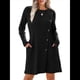 thumbnail image 1 of Vestido de Larga para Mujer, Estilo Túnica, Suéter, con Bolsillos y Botones Laterales. Negro XL, 1 of 10