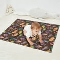 thumbnail image 2 of Brown Dinosaurs Flowers Trees Pattern Blanket,Comfortable Soft Lamb Wool Throw Blanket,All Season,Warm Lightweight Blankets for Sofa Bed Couch Living Room Chair,30"x40", 2 of 4