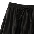 thumbnail image 3 of abtuhar High Waisted Skirts for Women,Women's Girls Elastic Waist Long Flowy Bohemian Cotton Casual Maxi Skirt for Summer Beach Holiday Black, 3 of 4