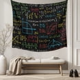thumbnail image 5 of Math Formula Geometric Small Tapestry for Bedroom Wall Hanging Tapestry, Modern Art Black Yellow Ceiling Backdrop Tapestries Poster Blanket Wall Decor for Teens Room Living Room Dorm 23" x 28", 5 of 8
