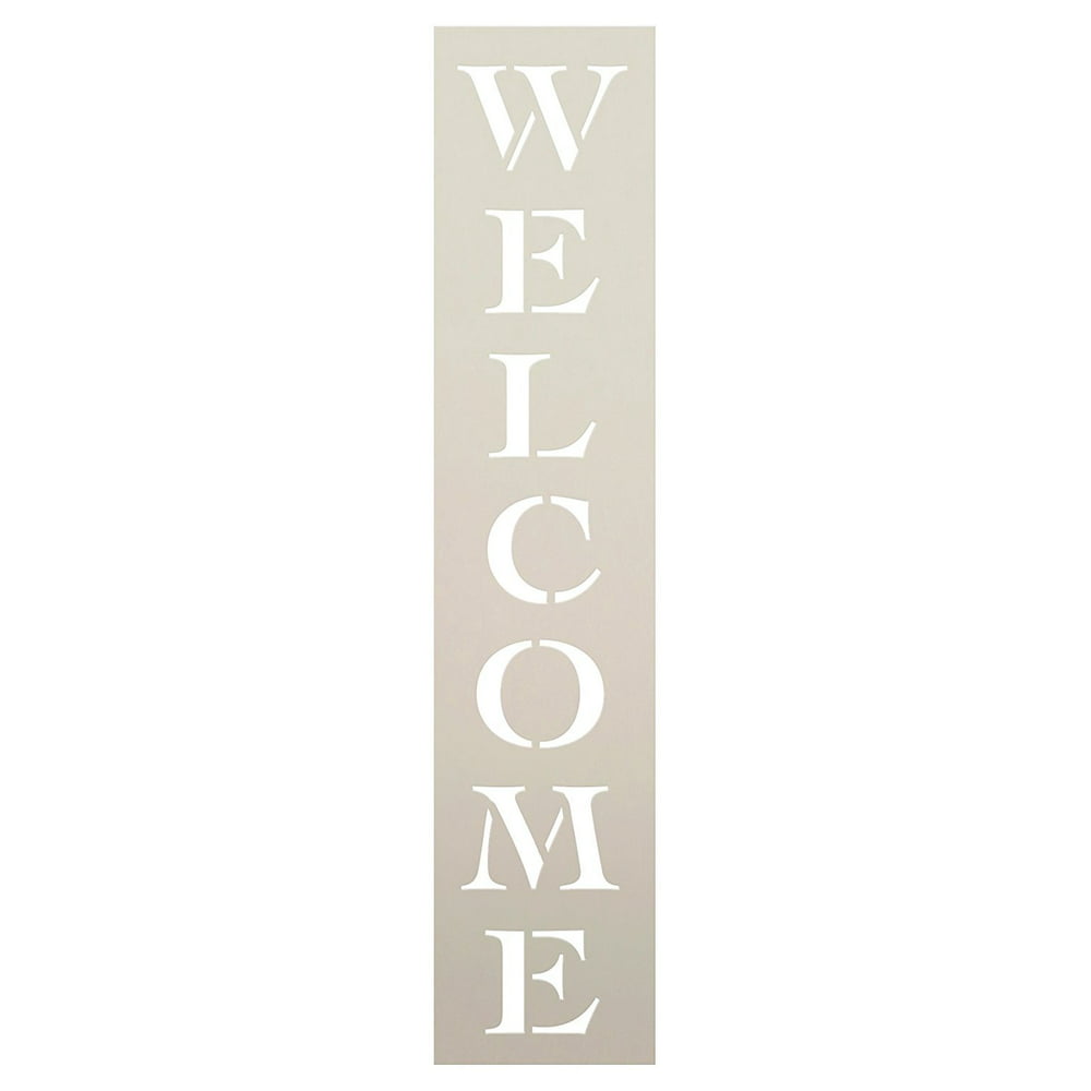 Welcome Stencil By Studior12 Reusable Mylar Template Painting