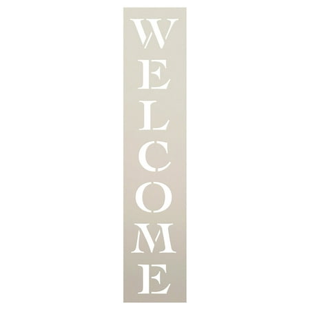 welcome stencil by studior12 reusable mylar template painting