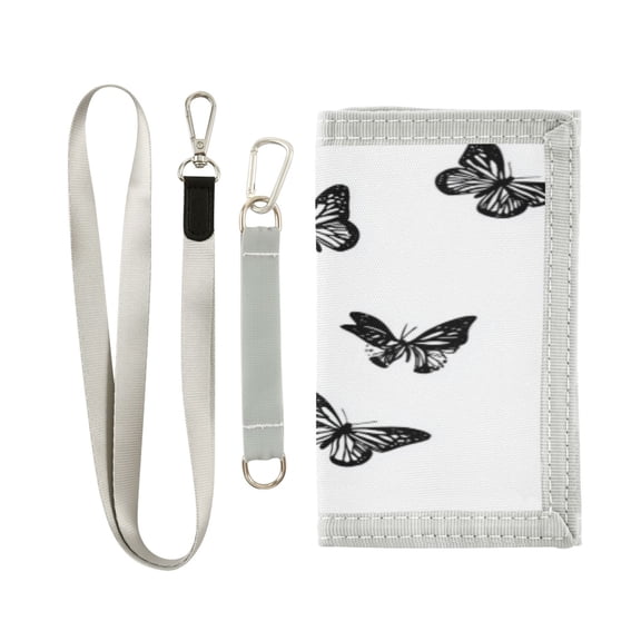 Novelty Wallets Foldable Novelty Wallets Prefect Gifts for Every Scene Black Butterflies