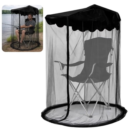 Mosquito Net for Outdoor Hunting Fishing Camping,Mosquito Mesh Chair Net with Waterproof Roof and Zipper Opening 63 H Canopy Chair Mosquito Net Only 1 mosquito net