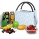 thumbnail image 3 of Balery Gray White Floral Bolsa de Aislamiento Portátil – Bolsa de Almuerzo con Forro de Aluminio Mejorado, Funda Impermeable y Fácil de Limpiar para Picnic y Caja de Almuerzo, 3 of 6