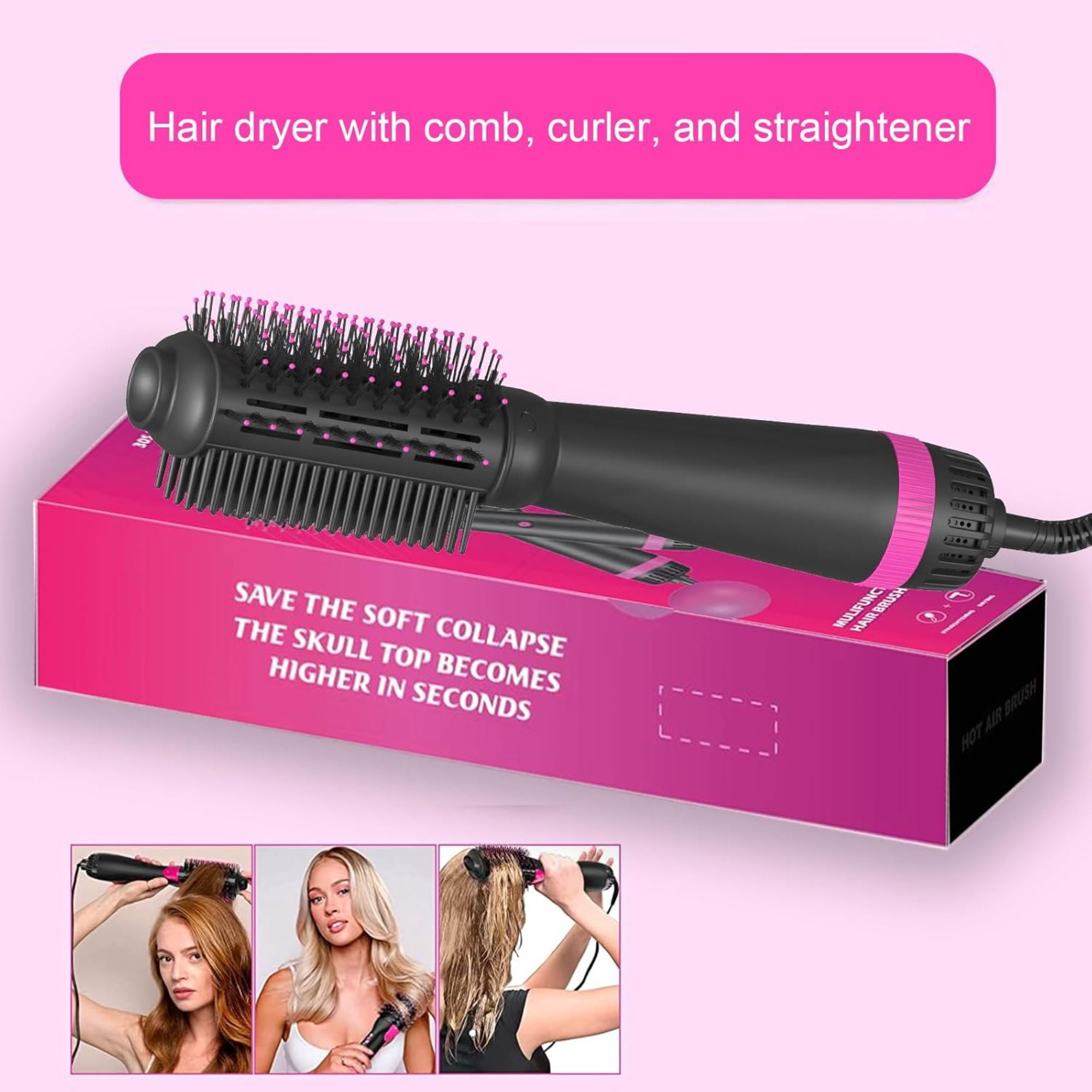 CHBEJYT L7N5 Hair Dryer Brush Blow Dryer Negative Ionic for Straightening